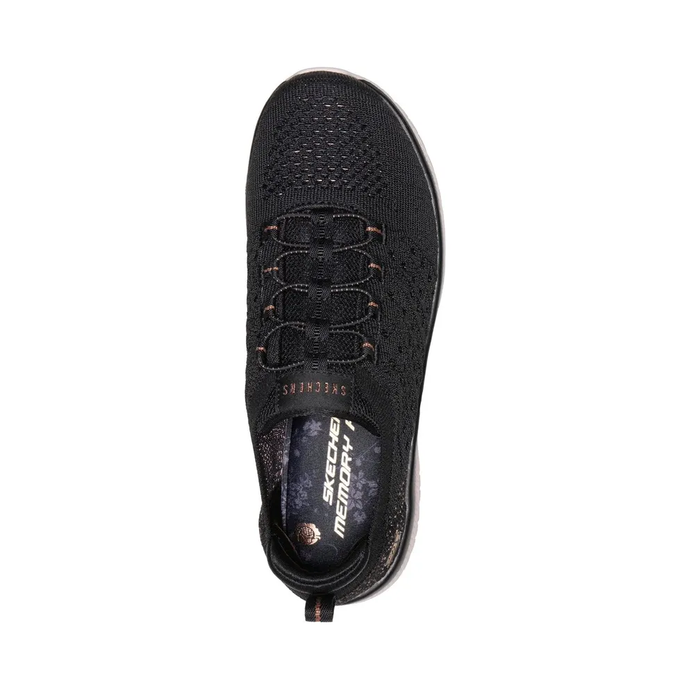 Skechers Virtue “Copper Dream Sneaker Black / Roos Gold” (104723BKRG)