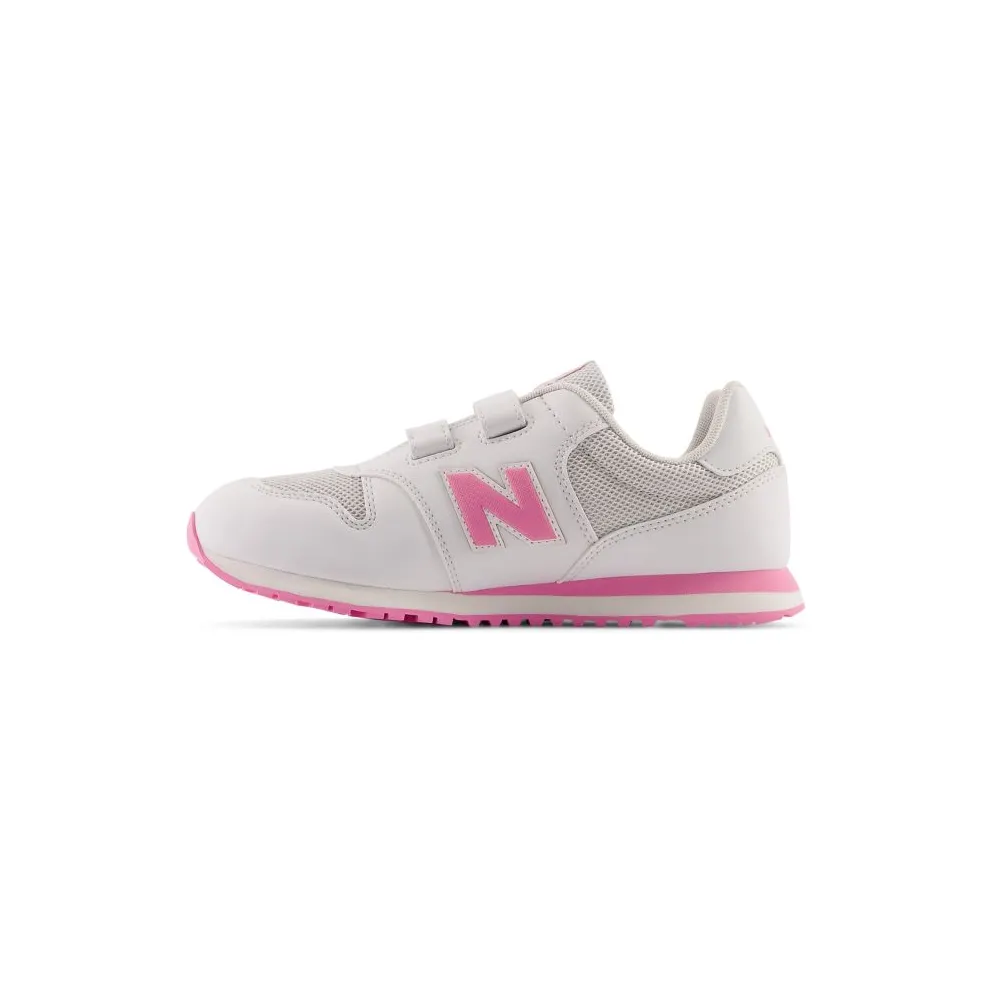 NEW BALANCE 500 Hook & Loop “Quartz Grey / Signal Pink” (GV500QP1)