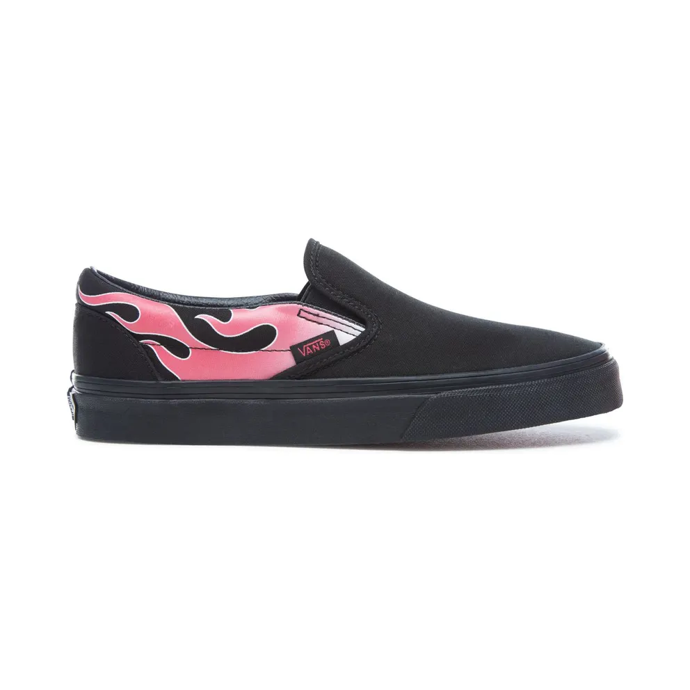 Vans Slip-On Flame Neon Pink Black Black/Neon Pink (VN0A38F7QCX)