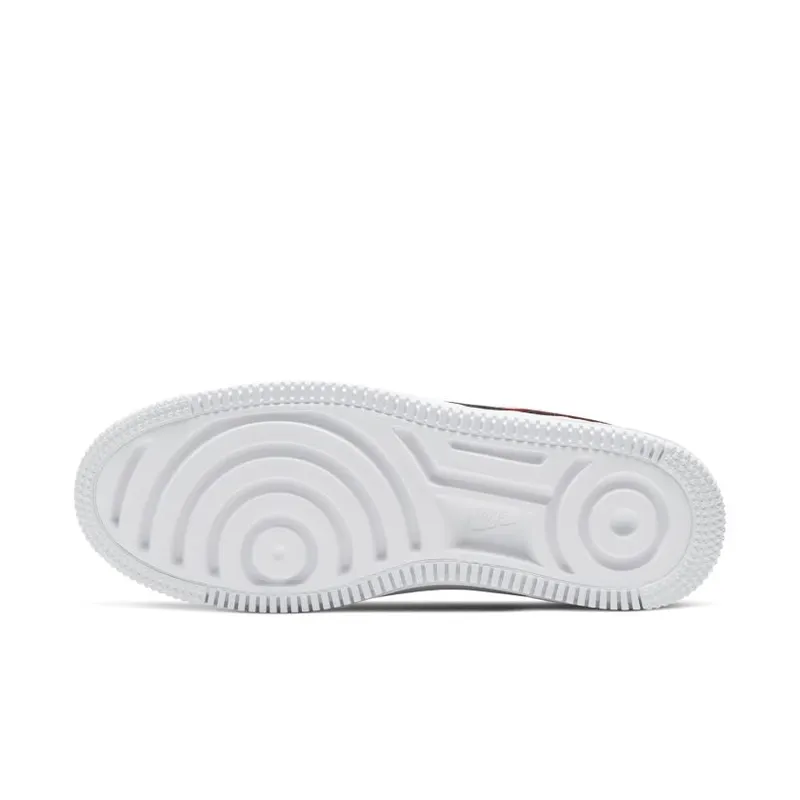 Nike Air Force 1 Sage Low Valentines Day 2020 (W) Black/Metallic Silver-University Red (CU4759-001)