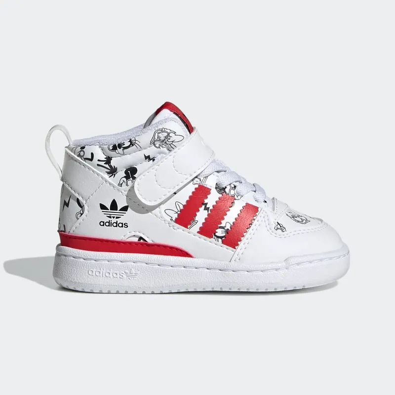 adidas Disney Forum Mid 360 Cloud White / Vivid Red / Cloud White (GX0839)