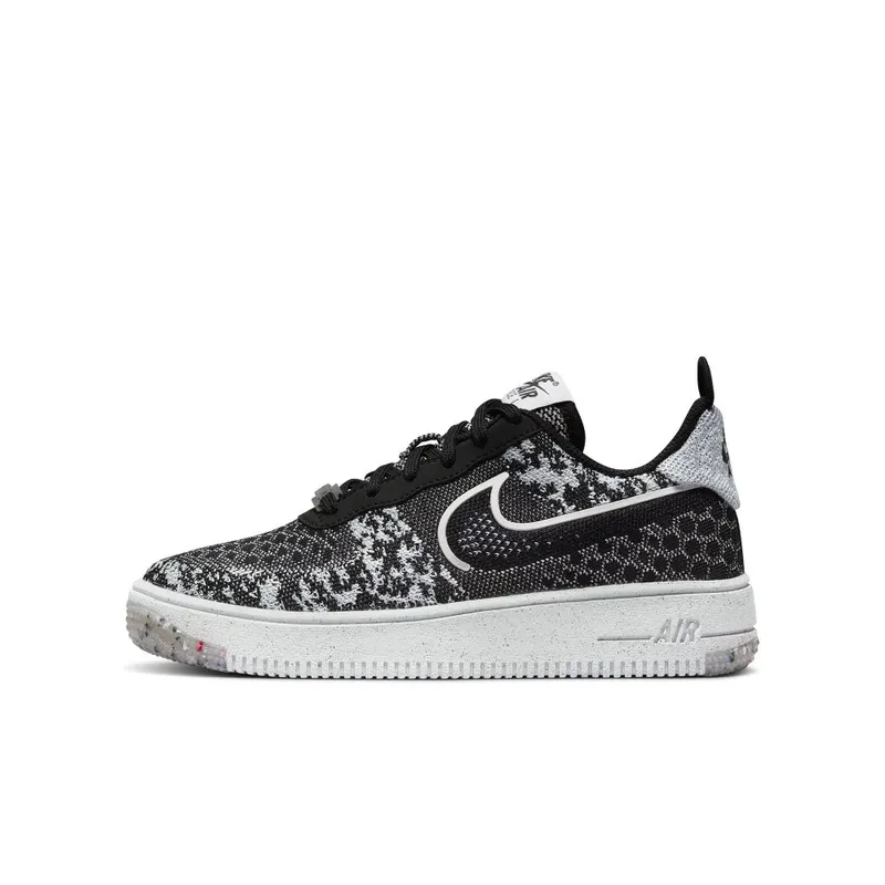 Nike Air Force 1 Crater Flyknit Older Kids’ Black (DM1060-001)