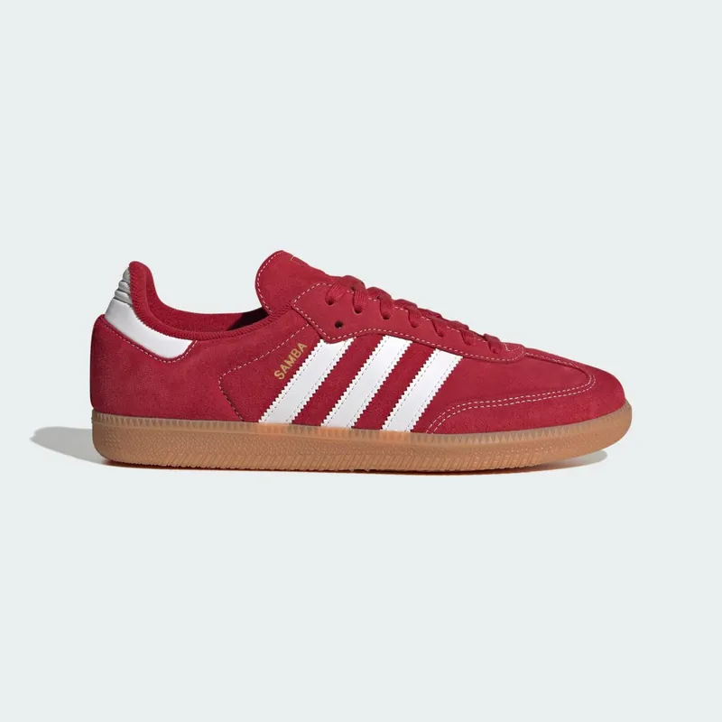 Adidas SAMBA OG Shoes Team Victory Red / Cloud White / Gum (KJ2788)