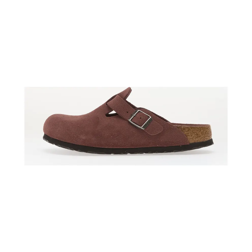 Birkenstock Boston Soft Footbed Suede Leather (Narrow Fit) (1033096)