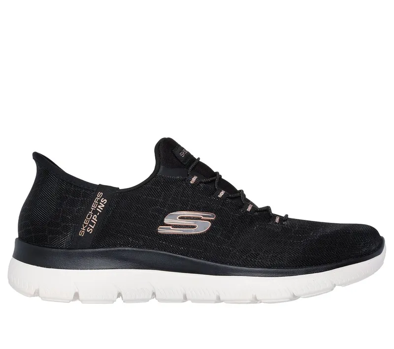 Skechers Slip-ins: Summits – Classy Night Sneaker Black/Roos Gold