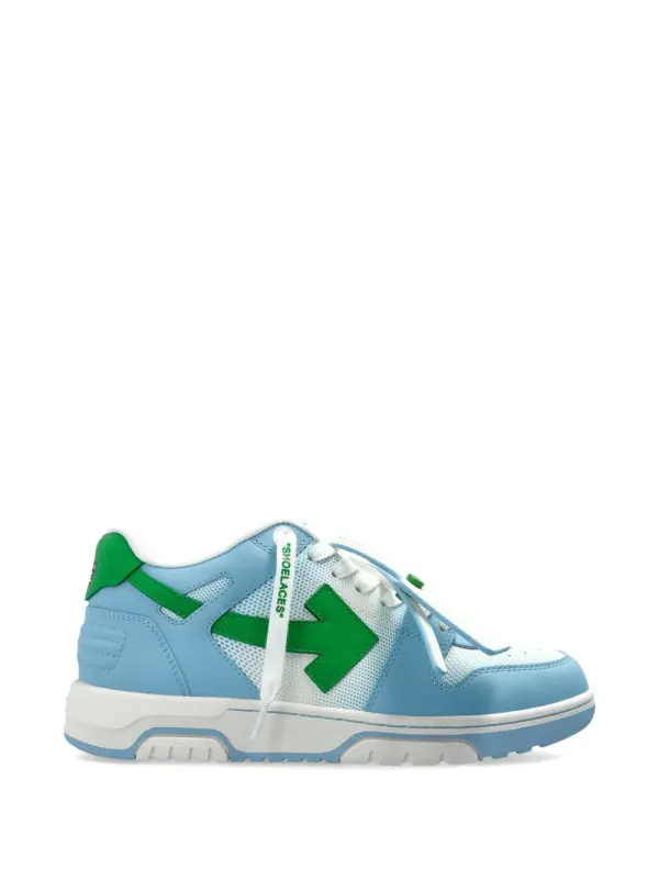 Off-White The Out Of Office with Arrow-patroon – Blue (OWIA259S26LEA00A4155)