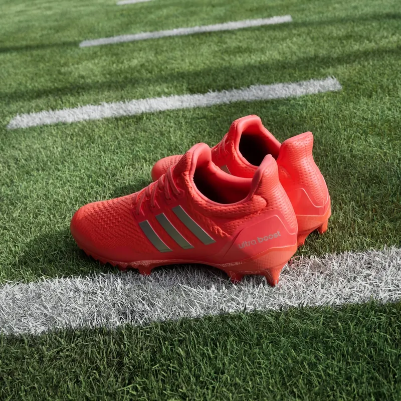 adidas Ultra Boost Football Cleats Solar Red Silver Metallic (JP7411)