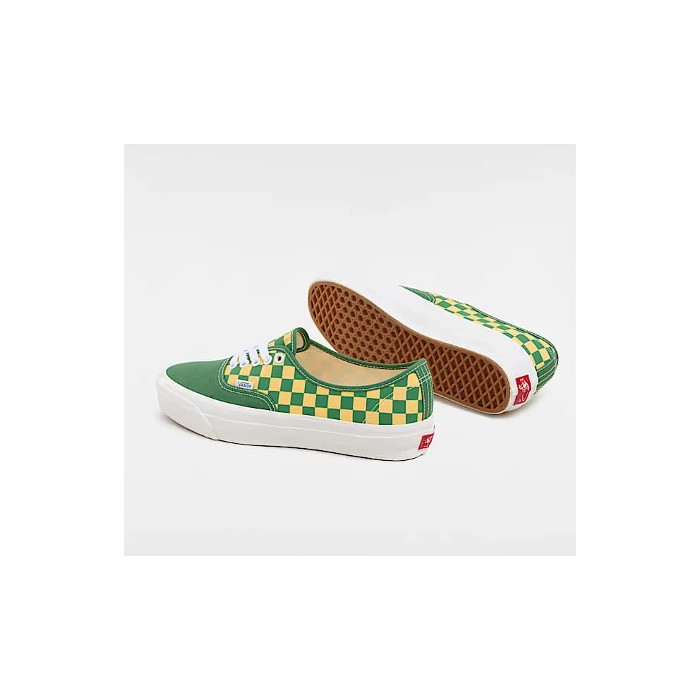 Vans Premium Authentic Fairway Green Yellow Checkerboard (VN000EBNBR1)