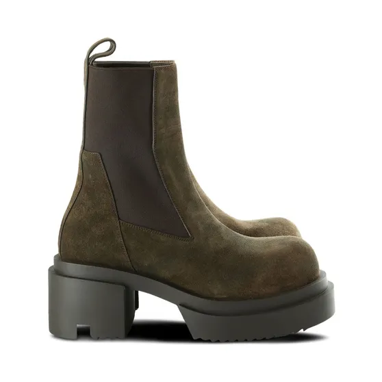Rick Owens Beatle Bogun Boot Washed Indigo
