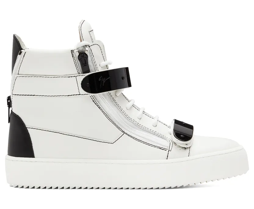 Giuseppe Zanotti White Coby High Sneakers (RM20004-92185)