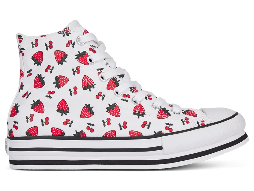 Converse CTAS PLATFORM EVA HI WIT/GARNET/WIT White/garnet/white (668016C)