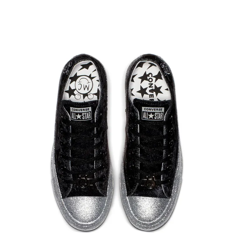 Converse Chuck Taylor All-Star Ox Miley Cyrus Black Silver (W) Black/Silver-White (563722C)
