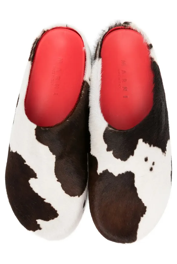 Marni Cow-print “Brown/White” (P9283 SBMR000600 ZP216) (4)