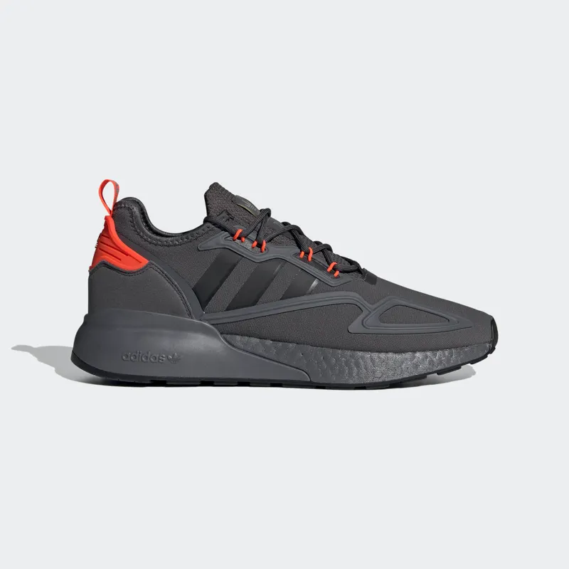 adidas ZX 2K Boost Grey Six / Core Black / Solar Red (H06576)