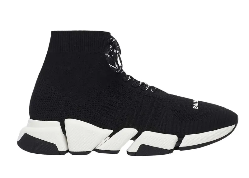 Balenciaga Speed 2.0 Lace Up Black White SS21 (W) (617214W2DB21015)