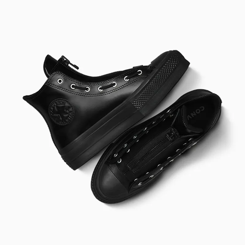 Converse Chuck Taylor All Star Lift Platform Leather Black/Total Eclipse/Black (A12476C)