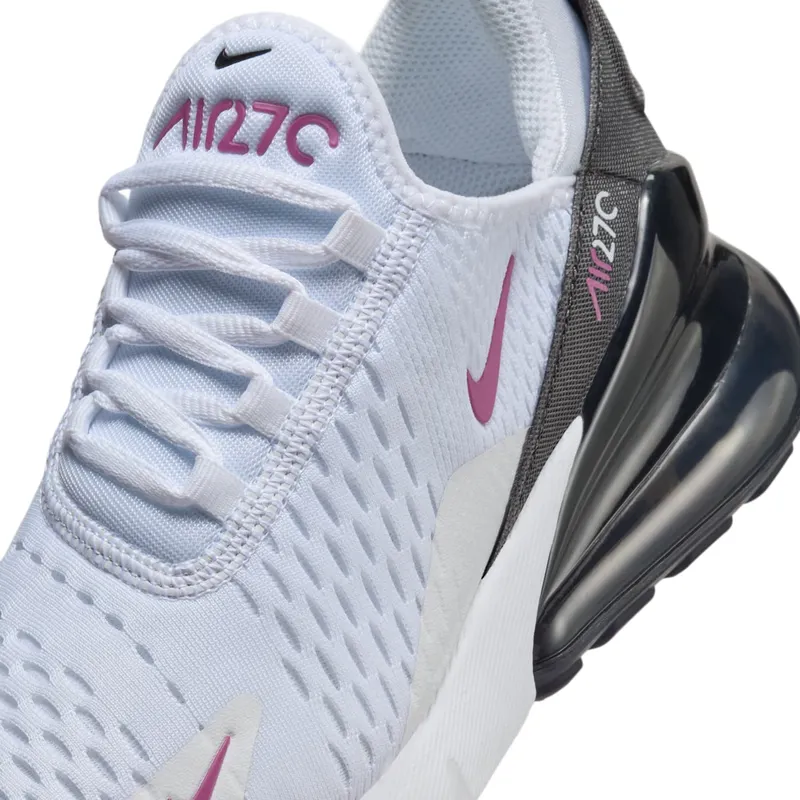 Nike Air Max 270 White Anthracite Hot Fuchsia (943345-120)