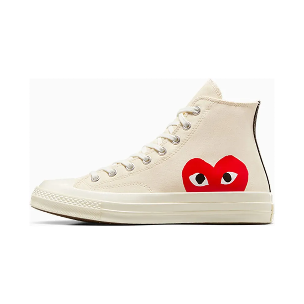 Converse x Comme des Garçons PLAY Chuck 70 Milk/White/High Risk Red (A08792C)