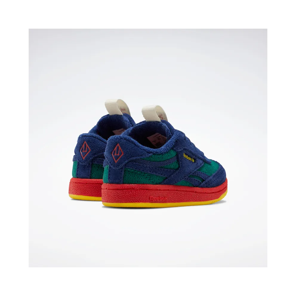 Reebok De Animals Observatory Club C Revenge Shoes Night Navy / Flannel Green / Fireball Red