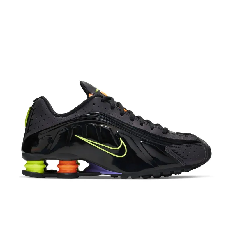Nike Shox R4 Gel Black Neon Black/Volt-Orange (CI1955-074)