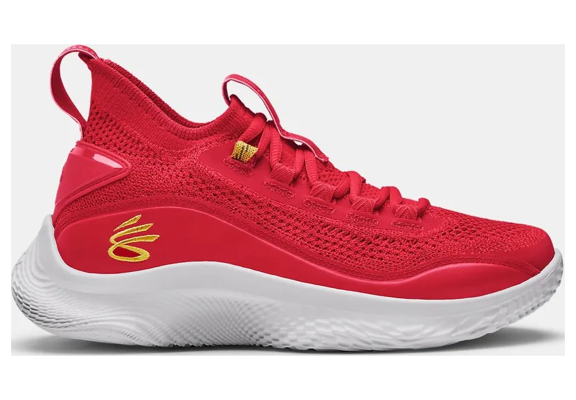 Under Armour Basketball Shoes Grade School Curry Flow 8 Red (3024036-600)