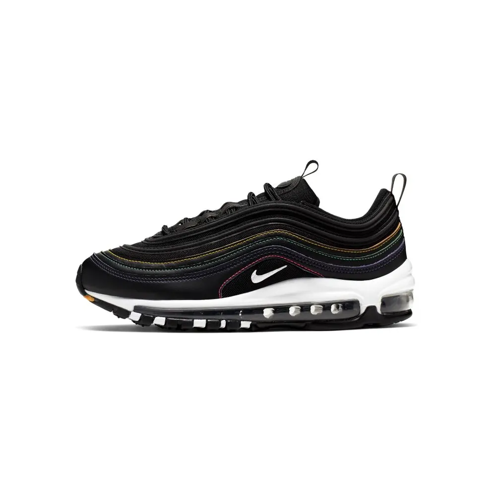 Nike Air Max 97 Black Multi Stitch (W) Black/Psychic Purple-University Gold-White (CK0738-001)