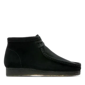 Clarks Originals Wallabee Boot Black Suede | 26155517