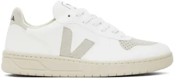 Veja White & Grey V-10 Vegan Sneakers “White/Grey” | VX0702797