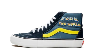 Vans Sk8-Hi Pro “Supreme – F*ck the World – Navy” | VN0A45JDSY2
