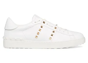 Valentino Garavani Rockstud Untitled White Platinum-finish Stud | YS0931BHS_0BO