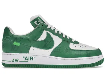 Louis Vuitton Nike Air Force 1 Low By Virgil Abloh White Green | 1A9VAU