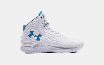 UA Curry 1 Splash Party (2021) “White / Metallic Silver / Blue” | 3024394-100