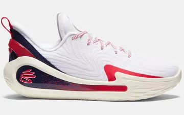 Under Armour Curry 12 Podium White “White / Blue / Red” | 6000198-100