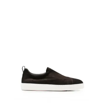 Santoni Victory Suede Slip-on “Brown” | MBCD22211BART SE2T60