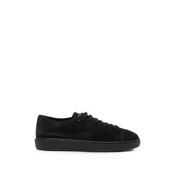 Santoni Damps Lace-up Suede “Black” | MBCD21571NEAT AOLN01