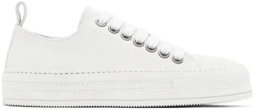 Ann Demeulemeester White Suede Gert Sneakers (2201-W-N03-375-001)