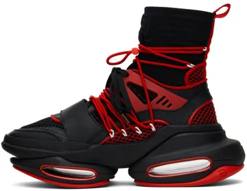Balmain Red B-Bold Sneakers (YM1VH308TKDR)
