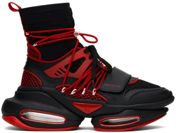 Balmain Red B-Bold Sneakers (YM1VH308TKDR)