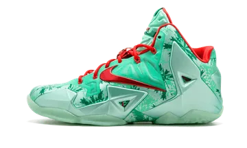 Nike LeBron 11 Christmas Green Glow / Light Crimson-arctic Green (616175-301)