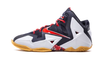 Nike LeBron 11 Independence Day White / University Red-obsidian-pure Platinum (616175-164)