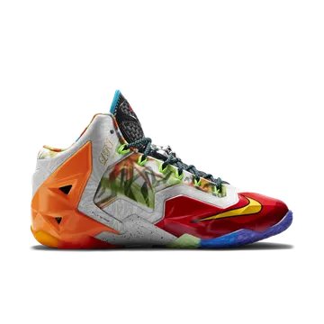 Nike LeBron 11 What the LeBron Black Lava / Silver Ice-galaxy Blue (650884-400)
