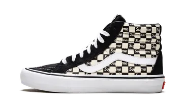 Vans Sk8-Hi Pro Supreme Checkered Black Black / White (VN0A38Z3JLW)