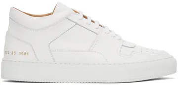 Common Projects White Decades Mid Sneakers (ARTICLE 2334)