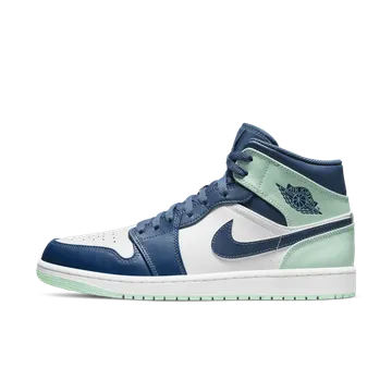 Air Jordan 1 Mid Mystic Navy Mint Foam (554724-413)