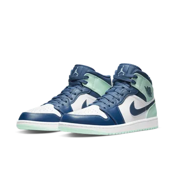 Air Jordan 1 Mid Mystic Navy Mint Foam (554724-413)