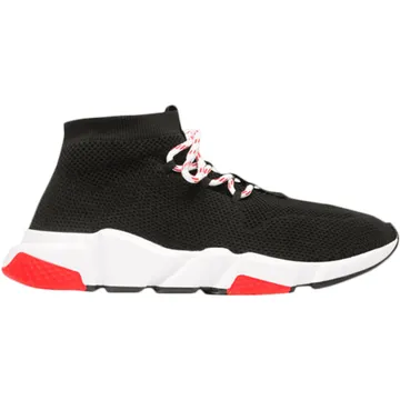 Balenciaga Speed Trainer Lace Up Black Red (2018) (506343 W07U0 1000)