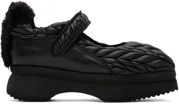 Paula Canovas Del Vas Black Diablo Mary Jane Black Pleather (PSW221010 VAR. 1)