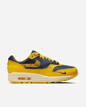 NIKE QS/TZ Air Max 1 ‘Michigan Snakeskin’ Midnight Navy/Varsity Maize – (111387-6)