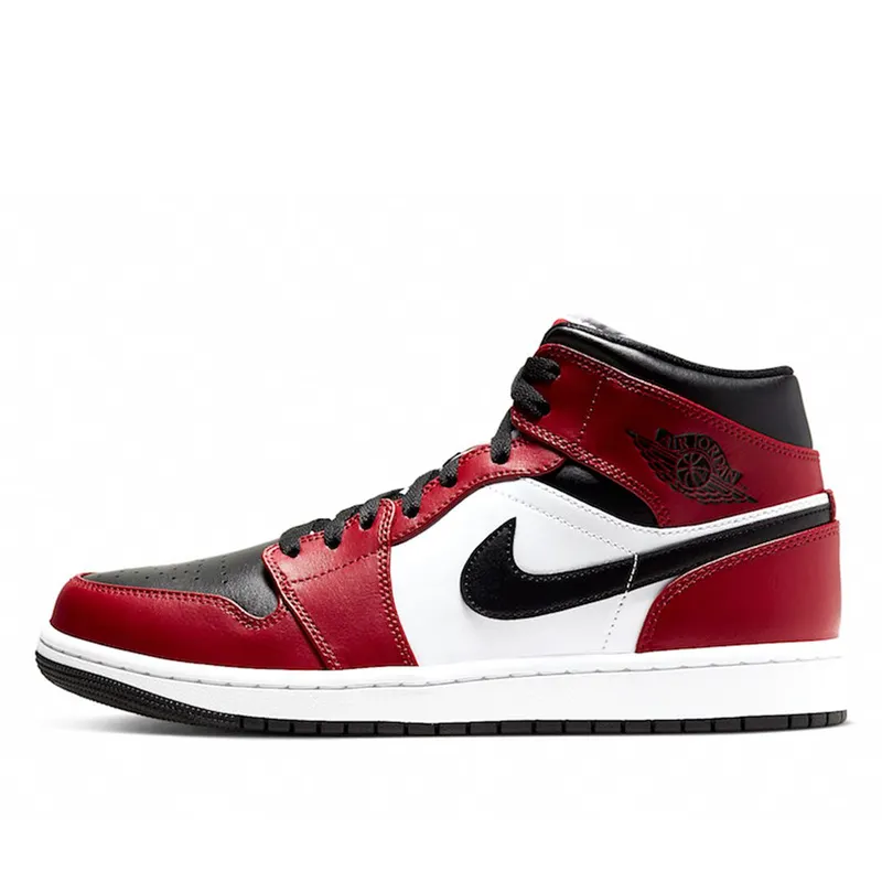 Air Jordan 1 Mid Chicago Black Toe (554724-069)