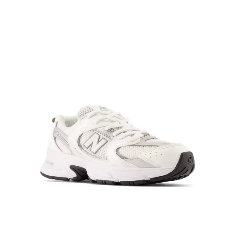 New Balance 530 White Silver (GS) (GR530AD)